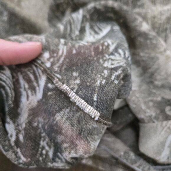 Promod Womens Shirt Top Summer Sheer Forest Lagenlook Camouflage Size S - Picture 6 of 7